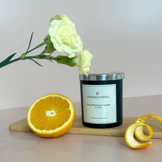 Orange Blossom & Juniper -Soy Candle